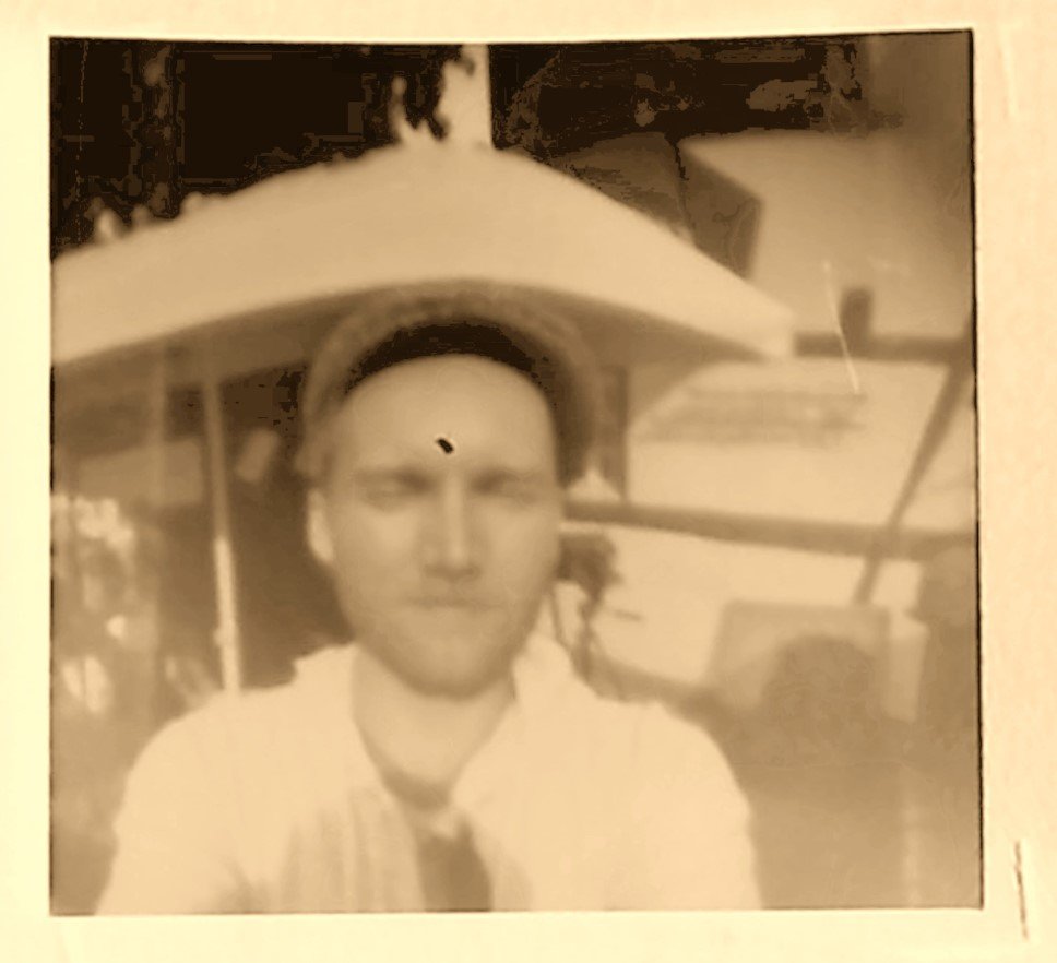 Selfies mit der Lochkamera, Portrait mit Camera Obscura-